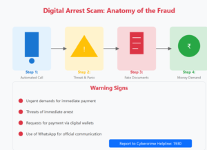 2024 11 10 6730f4d4cb9b5 DigitalArrestScamFlowDiagram