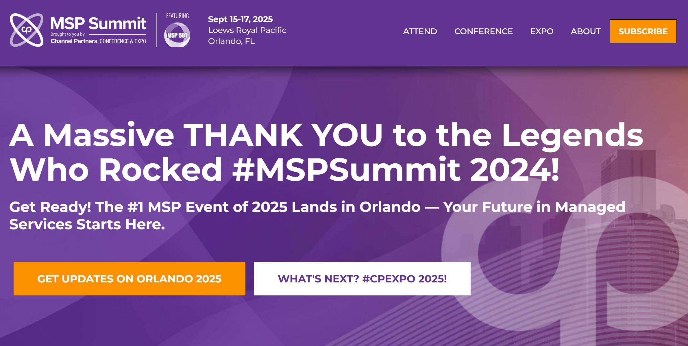 MSP Summit 25 | MSP Association of America® Msp Association of America®